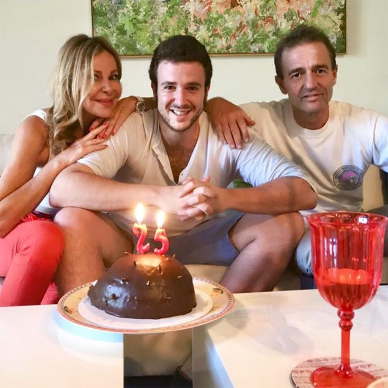 Ana Obregón con Álex y Alessandro Lequio