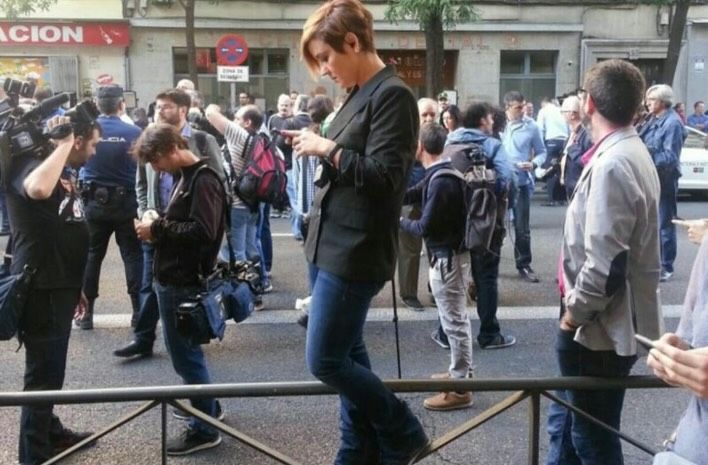 Otra de las instantáneas de la presentadora