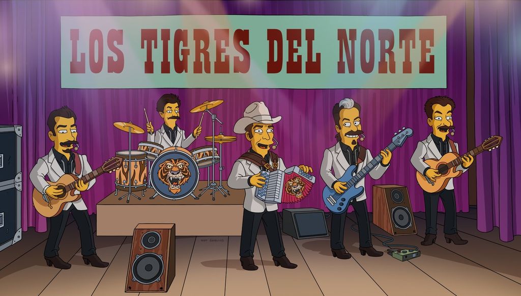 Los Tigres del Norte en Los Simpson