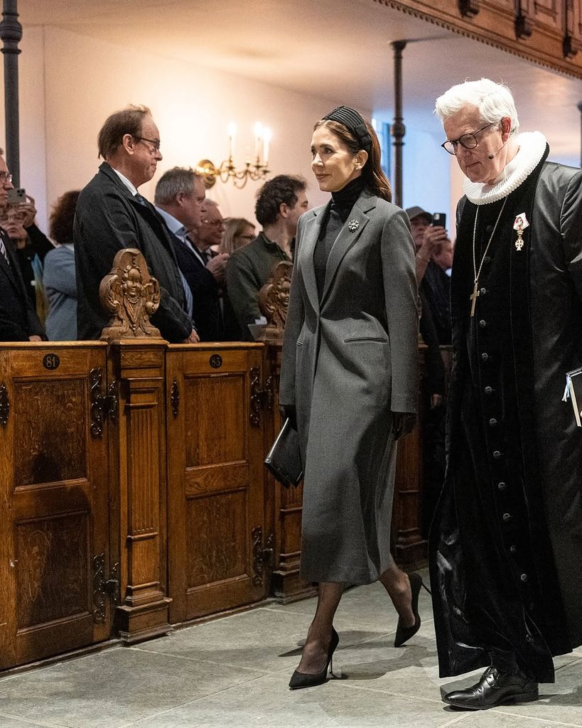 El Rey Federico X y la Reina Mary de Dinamarca en un acto religioso por la guerra de Ucrania