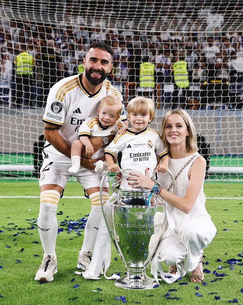 Dani Carvajal y su familia