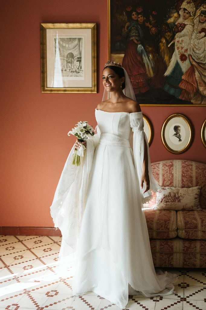 Boda viral influencer Ángela look María Palomo
