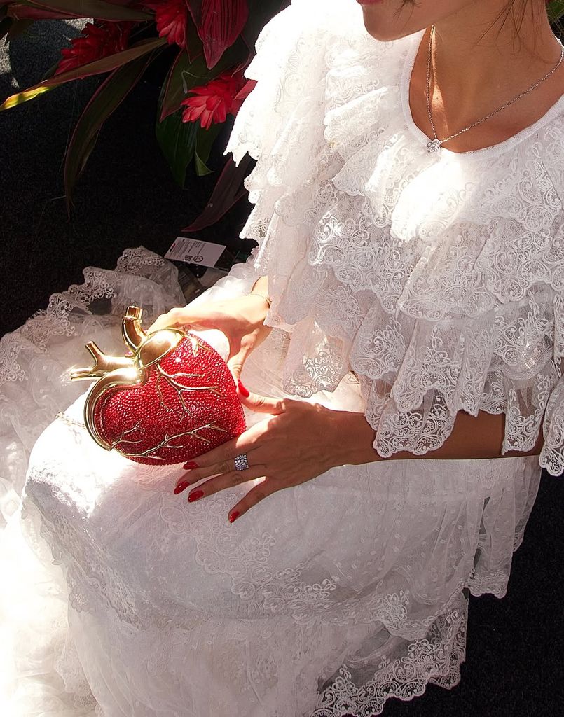 Maren Artificial Crystal Heart Shaped Bag de JW Pei