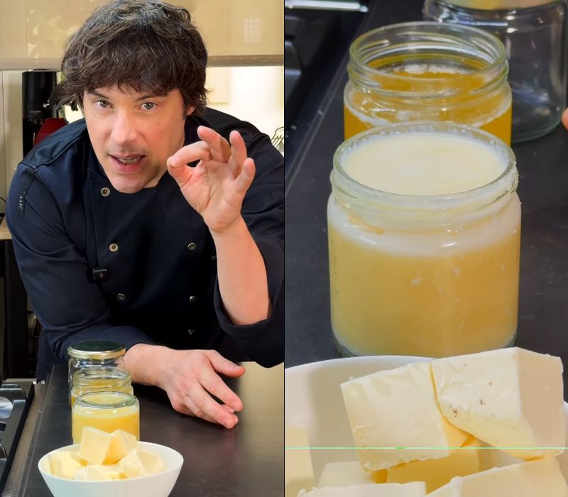 Jordi Cruz explica cómo preparar un Ghee casero.