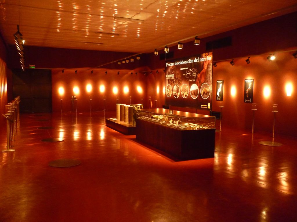 Sala de aromas de Bodegas Marco Real, en Olite (Navarra)