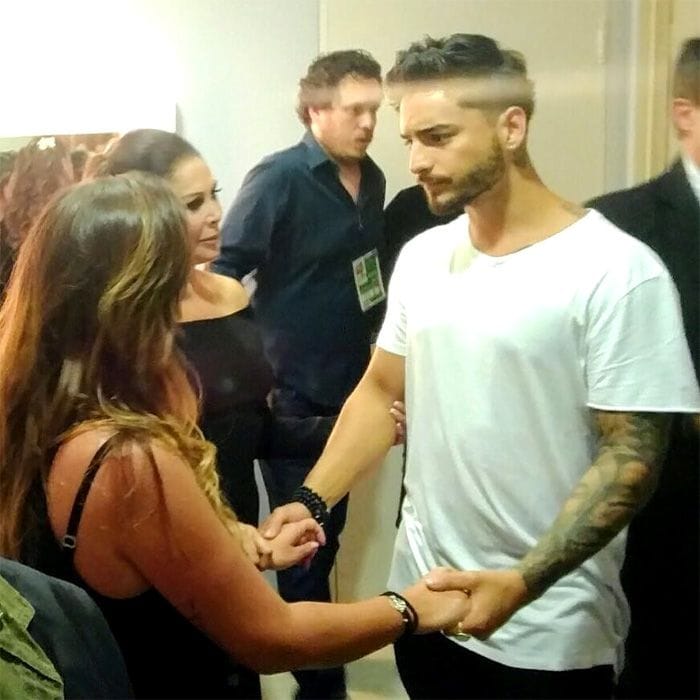 Anabel Pantoja con Maluma
