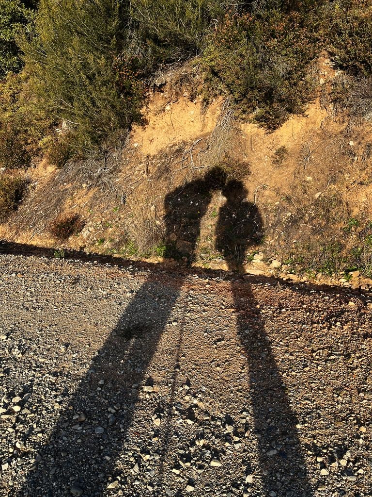 Las sombras de una pareja