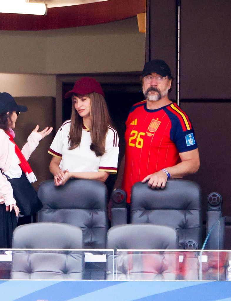 Penélope Cruz y Javier Bardem han apoyado a la Selección en el estadio