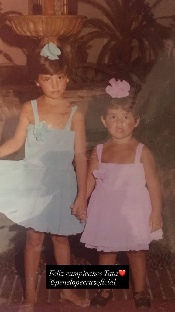 La imagen con la que Mónica Cruz ha felicitado a su hermana, Penélope Cruz