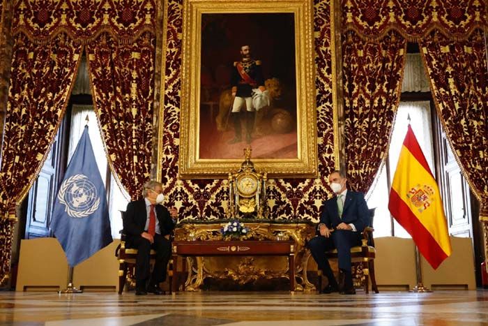 Reyes Felipe y Letizia: almuerzo en honor del Secretario General de Naciones Unidas con Gasol como invitado