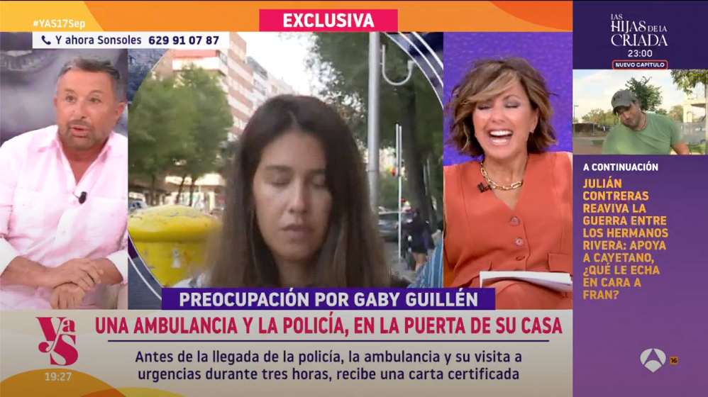 Gabriela Guillén en 'Y ahora Sonsoles'
