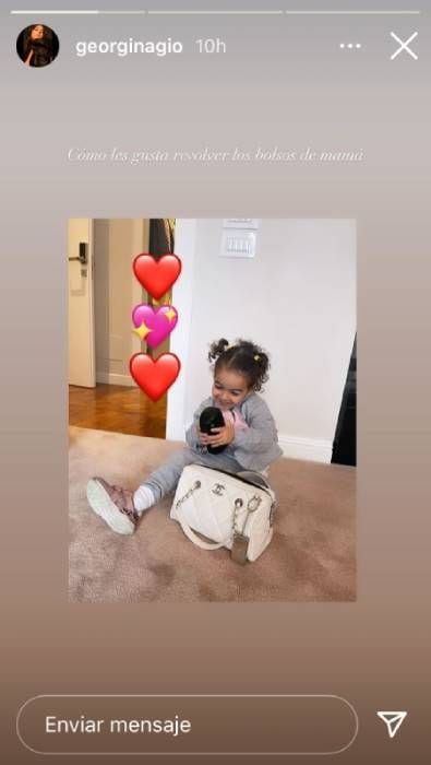 Alana Martina copia el estilo de su mamá, Georgina Rodríguez