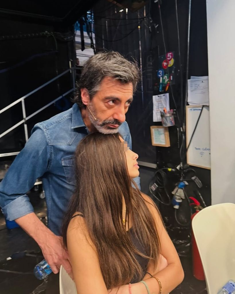 Juan del Val con su hija Olivia en El Hormiguero
