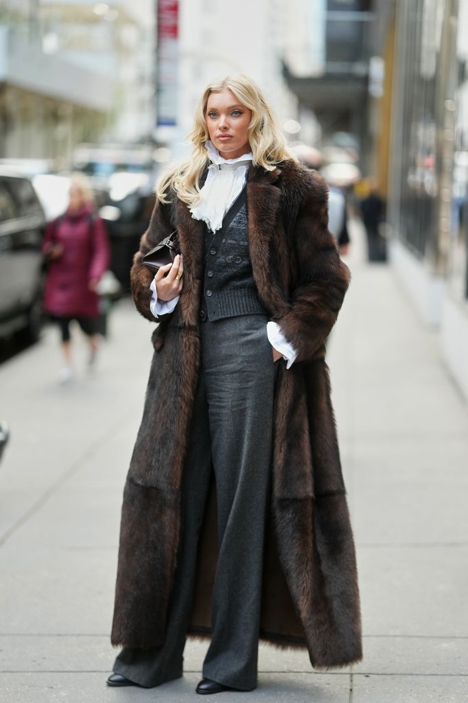 Elsa Hosk de Ralph Lauren en NYFW
