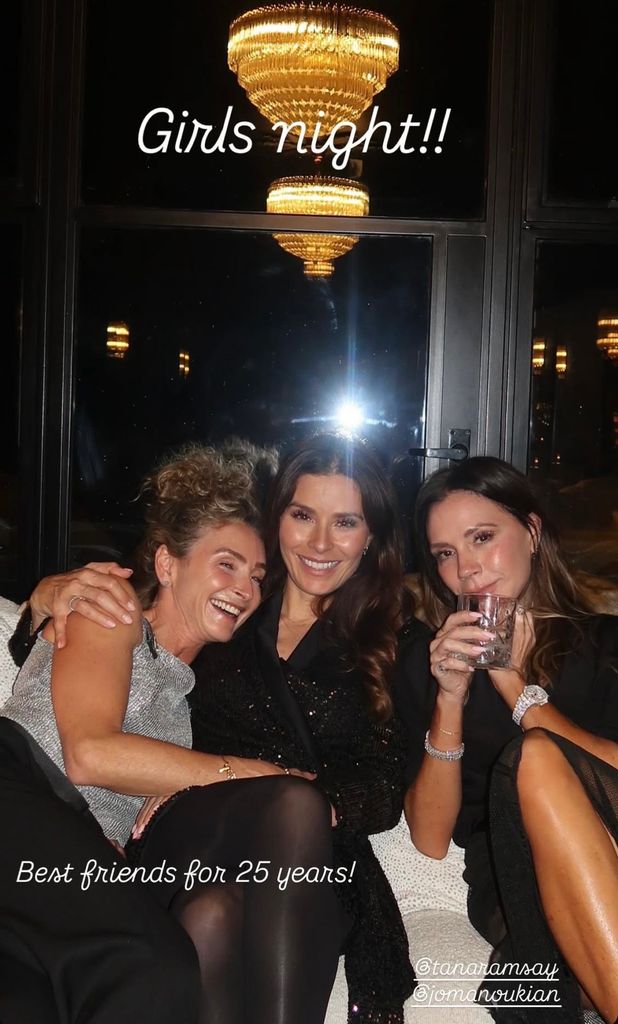Victoria Beckham en la despedida de soltera de una amiga.