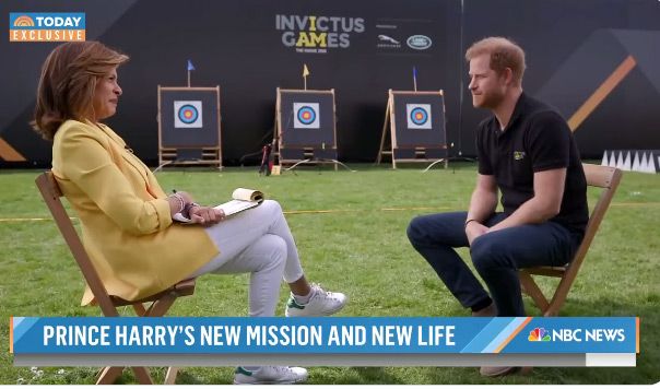 Entrevista del príncipe Harry para la NBC