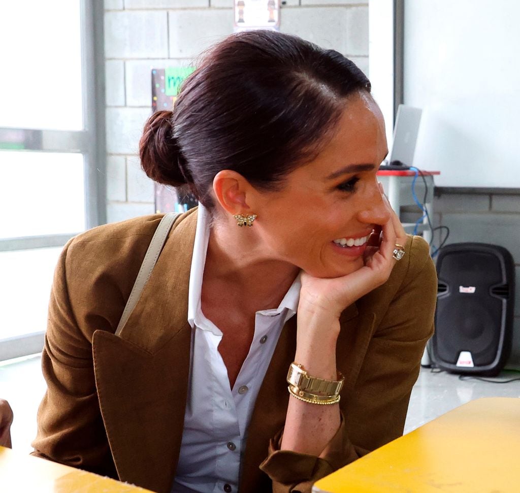 Meghan Markle durante su viaje a Colombia