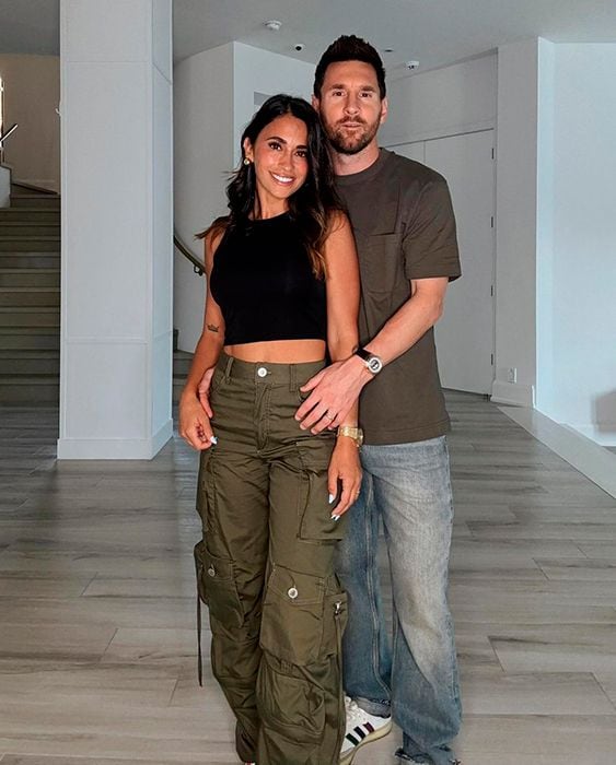 Antonela Roccuzzo y Leo Messi