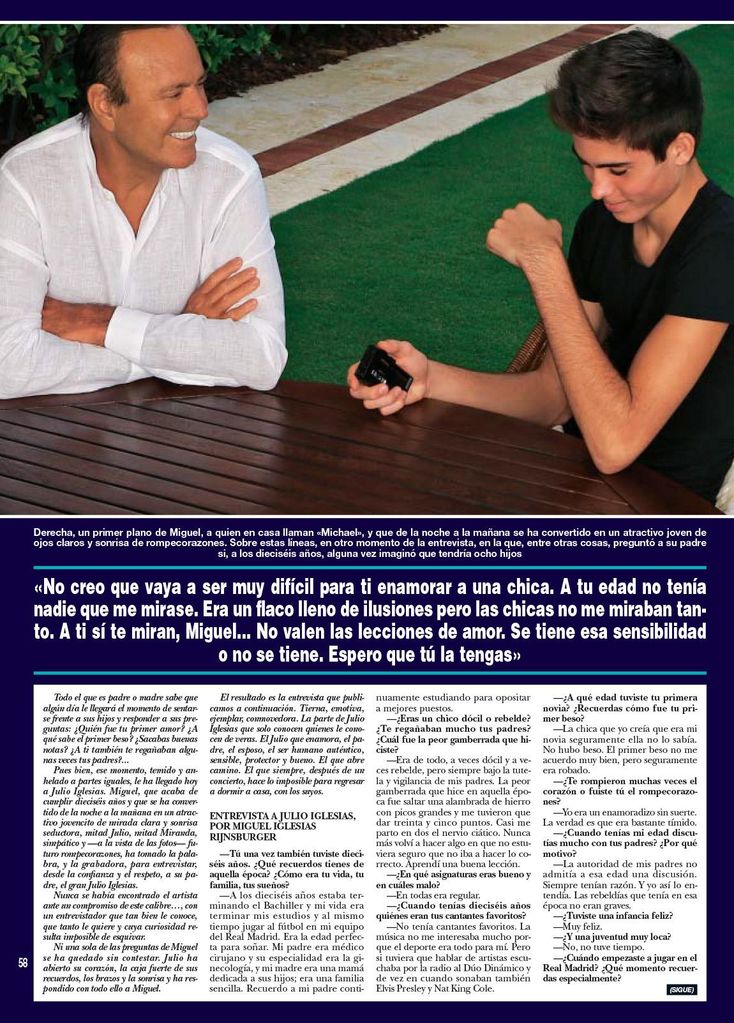 Julio Iglesias y su hijo HO4130