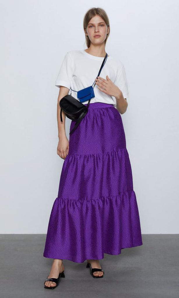 9 faldas con capas y volantes zara
