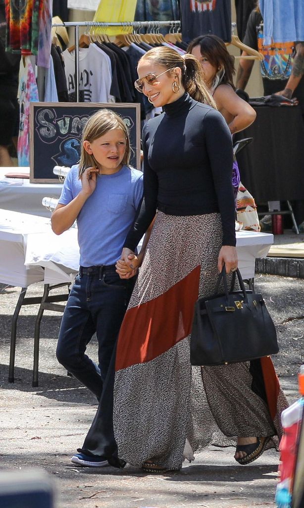jlo con el hijo menor de ben affleck