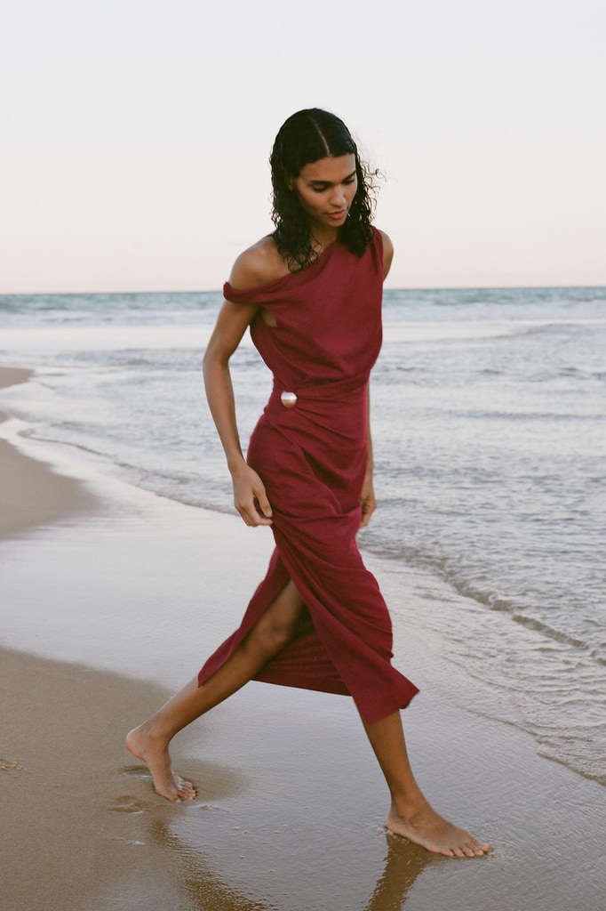 Vestido de lino de Zara