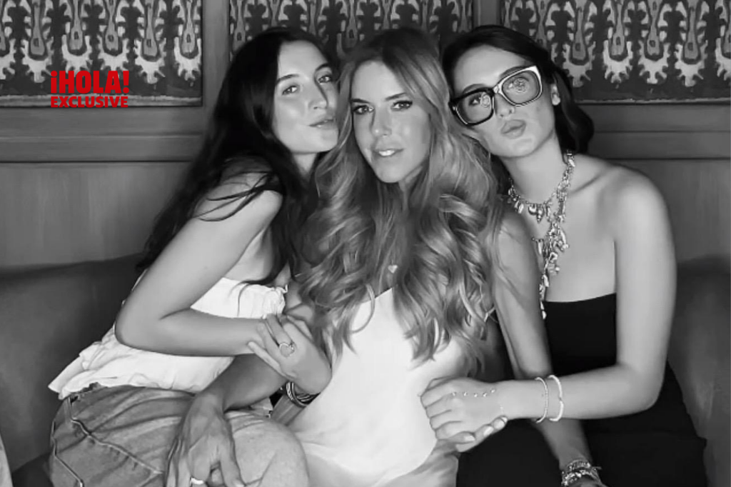 Maky con sus hijas Mía y Azul.