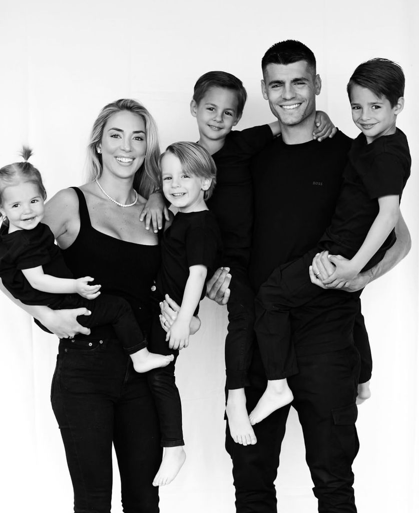 Alice Campello con su familia