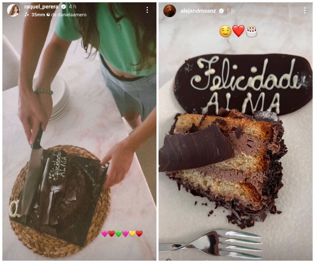 Alejandro Sanz y Raquel Perera celebraron a su pequeña hija Alma.