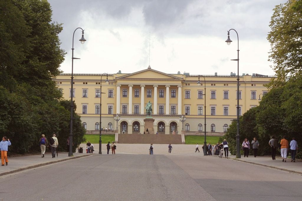 Palacio Real de Oslo donde tradicoinalmente se llevan a cabo los banquetes nupciales de la Familia Real 