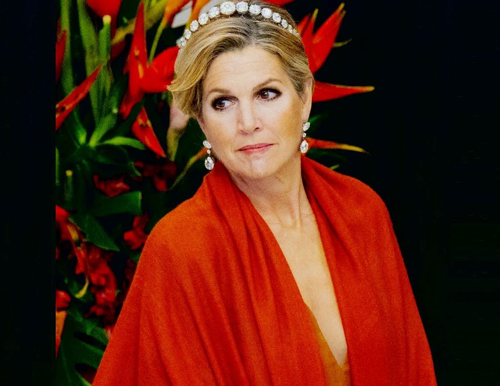 Máxima, impresionante de gala en Surinam, el 1 de diciembre de 2025
