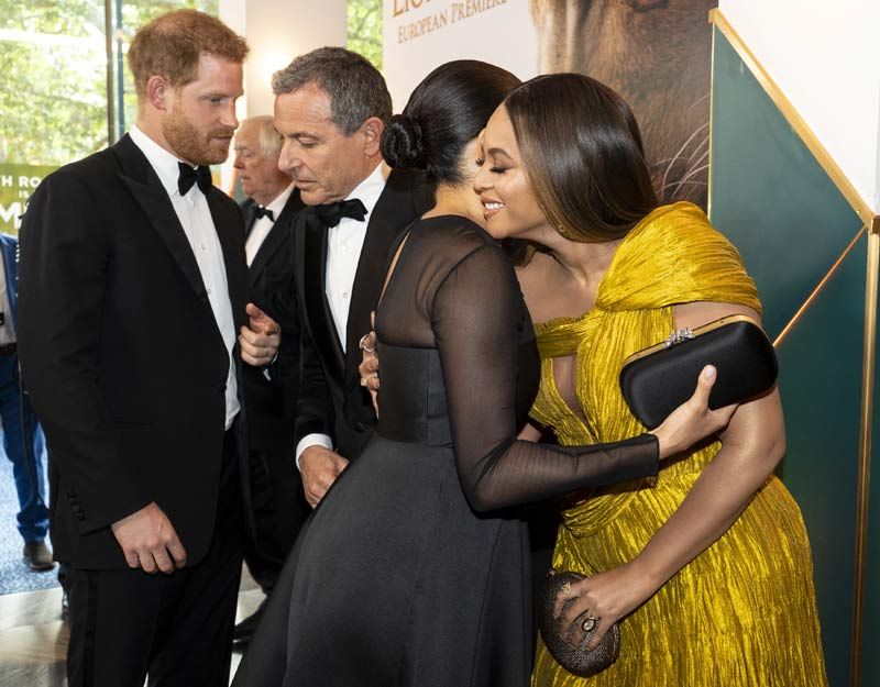 Meghan Markle, el príncipe Harry y Beyoncé