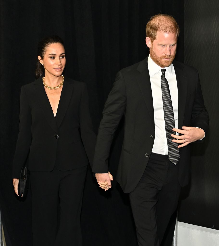 El príncipe Harry y Meghan Markle son premiados por su labor humanitaria en la World Mental Health Day Gala, organizada por Project Healthy Minds, en Tribeca, Nueva York, el 9 de octubre de 2025