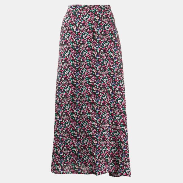 falda midi estampada