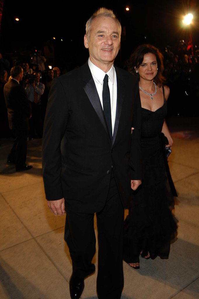 Bill Murray con su mujer Jennifer Butler en la fiesta Vanity Fair en 2004