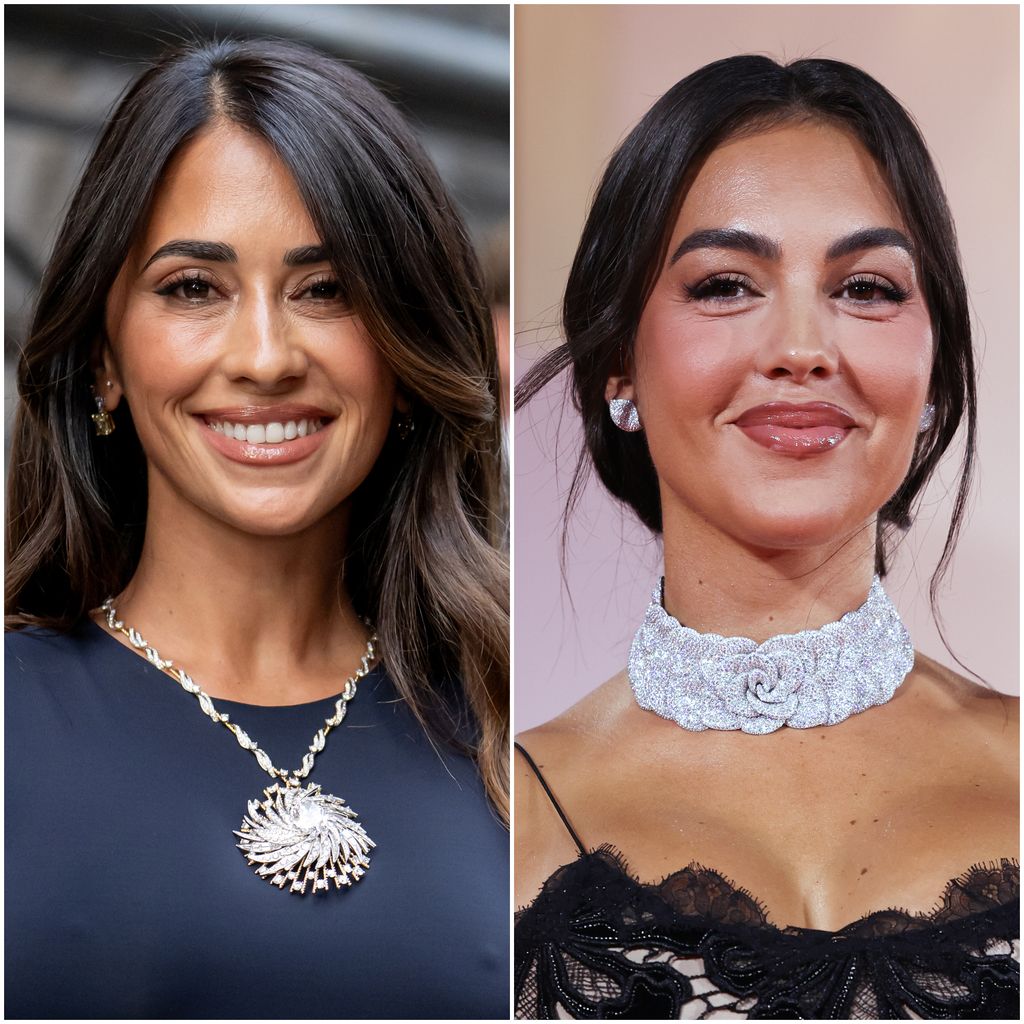 Antonela Roccuzzo y Georgina Rodríguez.