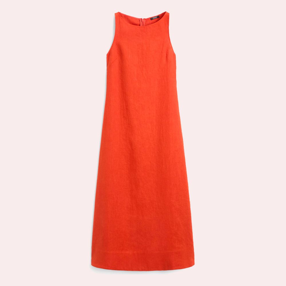 Vestido halter 100% lino