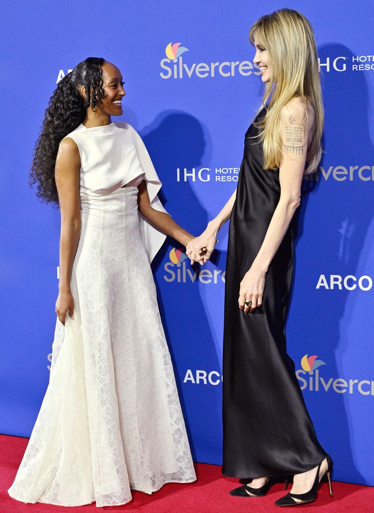Zahara y Angelina Jolie en la 36º gala Palm Springs International Film Festival Film Awards en enero de 2025 