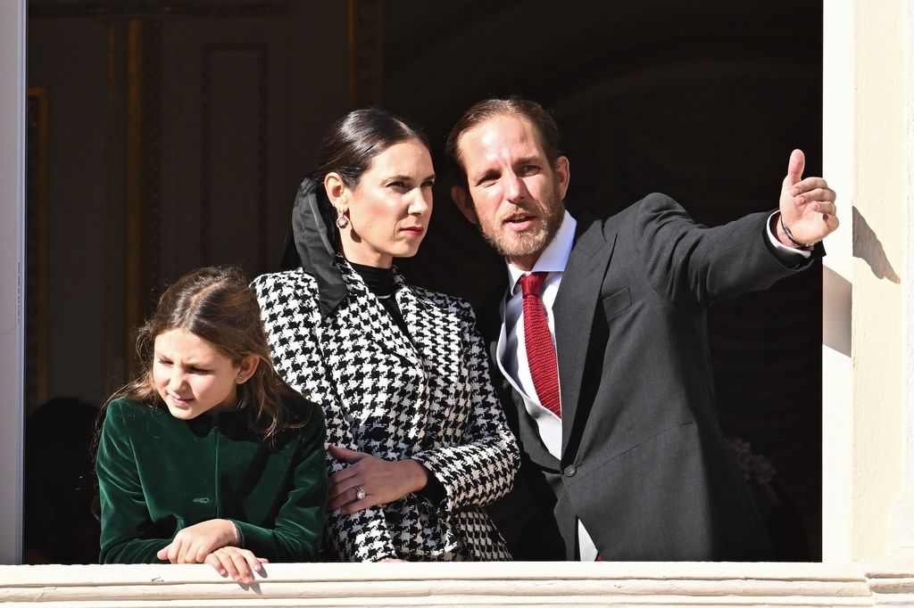 India Casiraghi, Andrea Casiraghi y Tatiana Santo Domingo en el Día Nacional de Mónaco de 2024