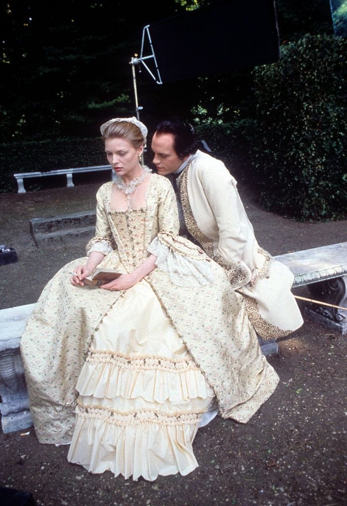 Michelle Pfeiffer y John Malkovich en la película 'Las amistades peligrosas'