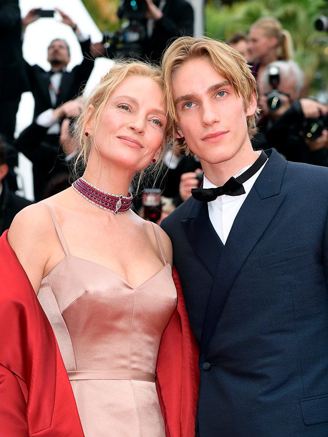 Uma Thurman, orgullosa de su hijo Levon, de 21 años