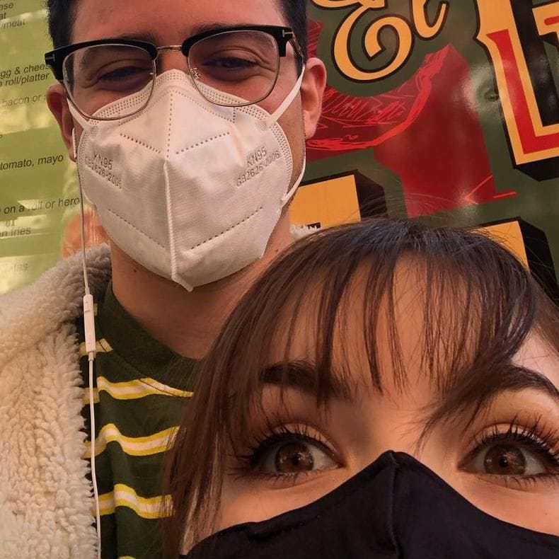 hijo de marc anthony con su novia