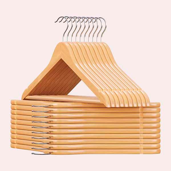 Perchas de Madera Antideslizantes AMAZON SONGMICS