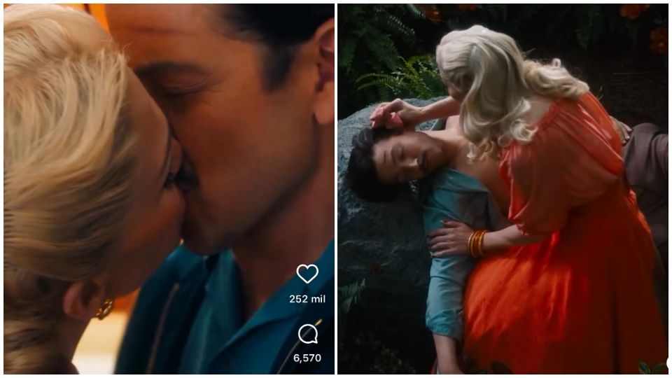 JLo compartió un primer vistazo de la película 'El beso de la mujer araña' junto a Diego Luna.