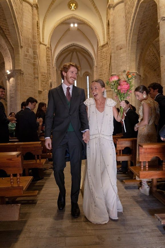 El vestido de novia de Alejandra, de Alejandra Valero, en su boda con Alejandro