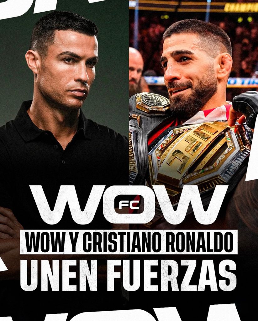 Ilia Topuria y Cristiano Ronaldo se unen en un negocio de artes marciales mixtas