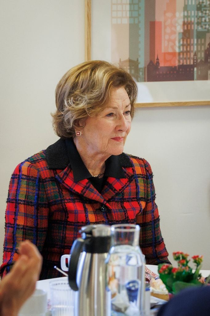 Sonia de Noruega el pasado diciembre en un acto oficial en un hospital de Oslo