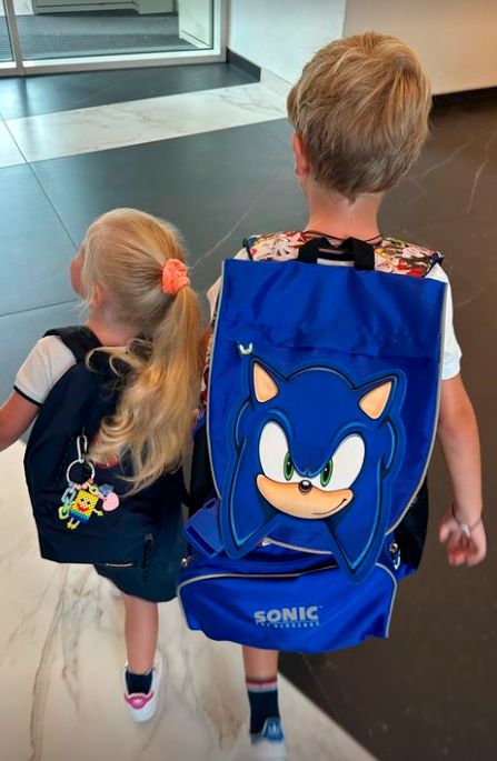 Los hijos de Chiara Ferragni y Fedez en su primer día de colegio