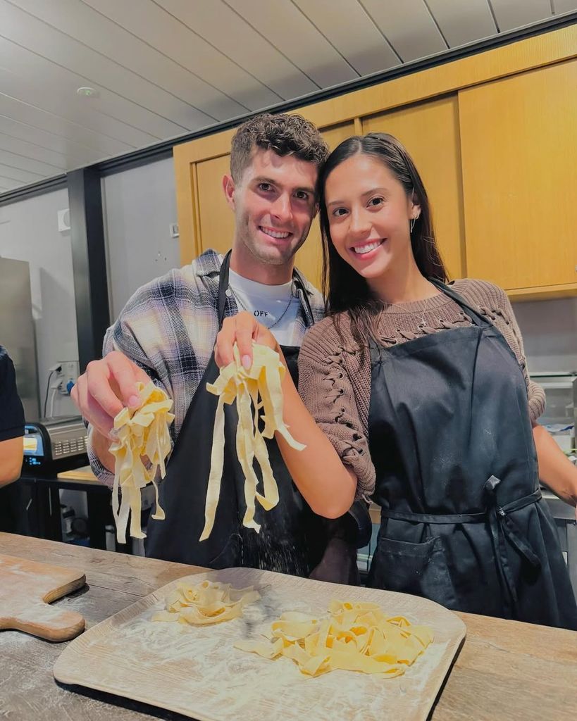 Christian Pulisic con su novia, Alexa Melton