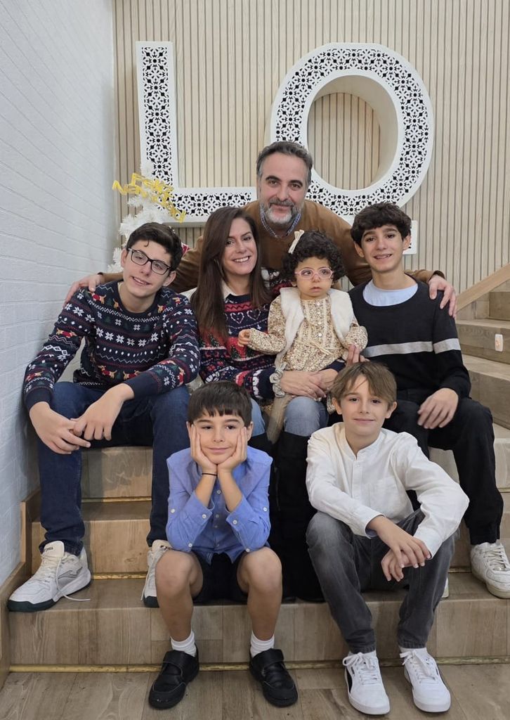 La familia Coronado Moreno, al completo